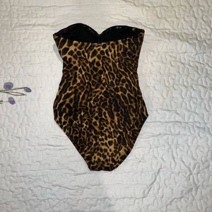 Ralph Lauren animal print swimsuit.